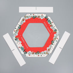 Цена за 5 шт. Коробка складная «С Новым годом!», 20×23×4 см