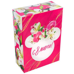 Коробка подарочная складная,16 х 23 х 7,5см 8 марта, Минни Маус - Disney фото 2
