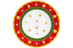 Чайная пара 2 пр. 250 мл 12,5*9,5*7 см Новогодняя ёлка красный узор NEW BONE CHINA - Elan gallery фото 10