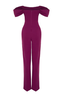 TRENDYOLMILLA K?rm?z? Astarl? Balenli Dokuma Tulum TPRSS22TU0070  фото 8