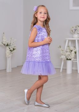 Анфиса, нарядное платье сиреневый/122-60-54