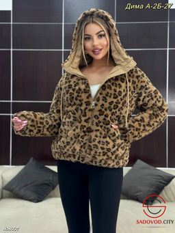 шубка женская с леопардовым принтом - Bruno фото 3