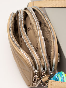 LACCOMA сумка Долли-ЛЦ802-желто-коричневый эко кожа хлопок фото 5