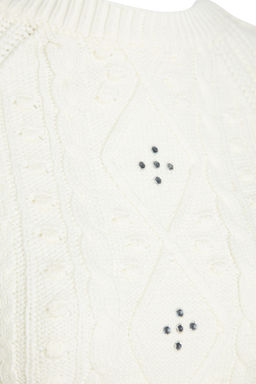 Ekru Cift Tarafl? Kullan?labilen Triko Kazak-H?rka TWOAW24KZ00144 - Trendyolmilla фото 7