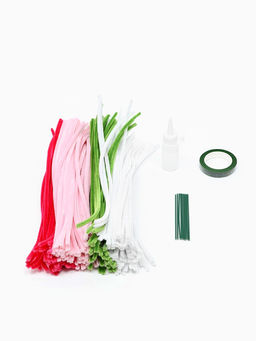 Набор для творчества, букет из синельной проволоки, розы