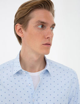 Lacivert Slim Fit Uzun Kollu G_mlek - Cacharel фото 3