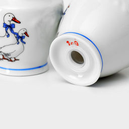 Сервиз столовый Добрушский завод «Гуси», 48 предметов, фарфор, белый