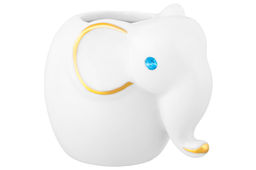 Вазочка п/зубоч. 6*4*5 см 35 мл Слон белая, золото - Elan gallery фото 12