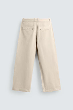 PANTAL?N CHINO WIDE FIT / Blanco roto - Zara фото 8