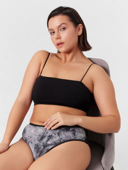 Цена за 2 штуки! Трусы женские классические черные в технике тай-дай черный2 412447 - Mark formelle фото 7