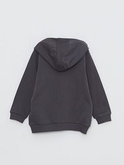 Kap??onlu Uzun Kol Basic Erkek Bebek Fermuarl? Sweatshirt - Waikiki фото 2