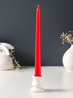 Цена за 2 шт. Свеча античная 25 см (набор 2 шт) 58 гр, 7 ч, цв. красный