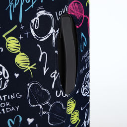 Чехол для чемодана 28, цвет чёрный/разноцветный - Simaland фото 5