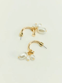 Серьги с искусственным жемчугом ZR2605060302-6 / Zarina