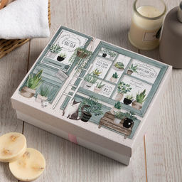 Набор махровых салфеток Уголок счастья 30х30 см -5шт, 100% хлопок, 340гр/м2 - Этель фото 4