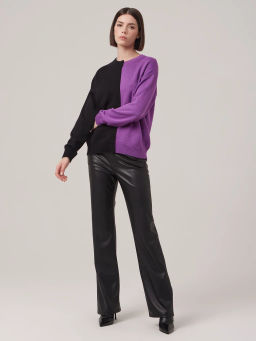 Джемпер женский 1231153010 black/violet - Eleganzza фото 3