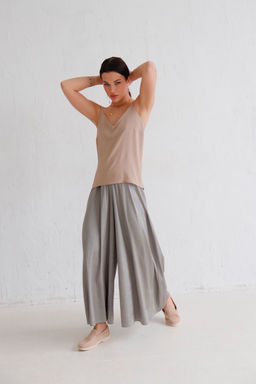 12588 Юбка-брюки светло-серые - Martichelli фото 2