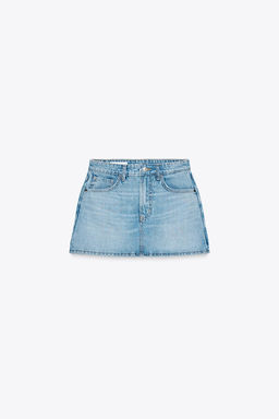 TRF DENIM SKORT - Zara фото 14