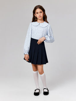 ACOOLA / Блузка детская для девочек Norma голубой принт