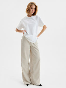 Футболка со стразами женская MIST, белая, размер L