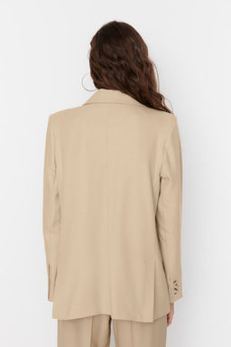 Limited Edition Vizon Regular Astarl? Dokuma Blazer Ceket TWOAW23BC00132