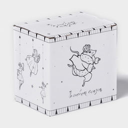 Кружка новогодняя Доляна Волшебная сказка, 330 мл, фарфор, белая