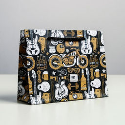 Пакет ламинированный горизонтальный For the best man, S 15 12 5.5 см