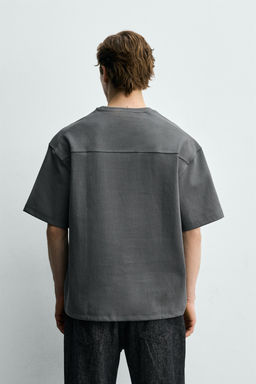SUDADERA RELAXED FIT INTERLOCK / Azul / Gris - Zara фото 3