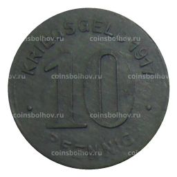 10 пфеннигов 1917 года Германия  Нотгельд Эльберфельд