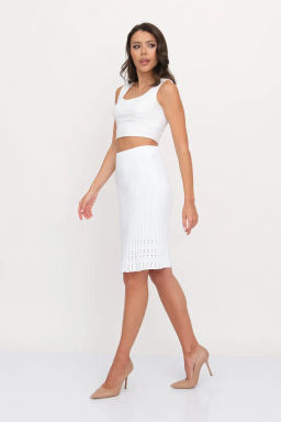 ЗЛАТА Юбка И 014/белый