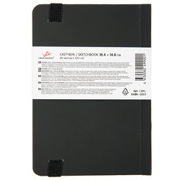 VISTA-ARTISTA VABK-1015 Скетчбук 120 г/м2 120 г/м2 14.8 х 10.4 см сшивка 80 л. 01 черный - Светоч фото 3
