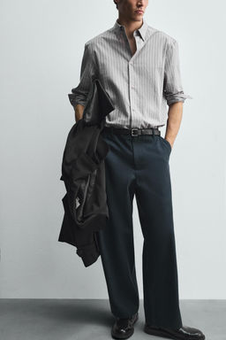 LYOCELL-COTTON BALLOON FIT TROUSERS