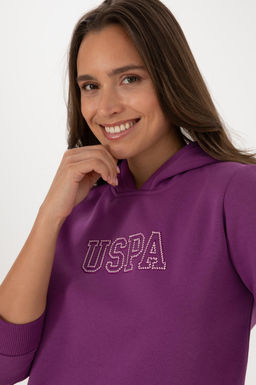 Kad_n Menek_e _ardonlu Kap__onlu Basic Sweatshirt - U.s. polo assn фото 2