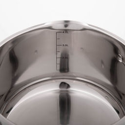 Кастрюля Magistro Klimena, 4.6 л, AISI - 201, крышка-дуршлаг, носик для слива, капсульное дно, индукция, нержавеющая сталь  фото 5