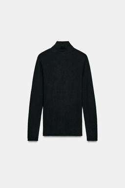WOOL CROSSOVER HIGH NECK JUMPER - Zara фото 7