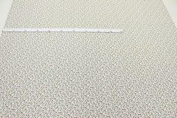 Штапель Премиум Ажурный вьюнок на молочном, ш.1.45м, вискоза-100%, 105гр/м.кв - Купава фото 3