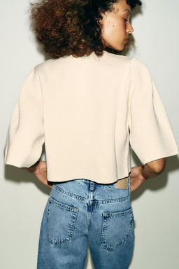SHORT KNIT CARDIGAN - Zara фото 13
