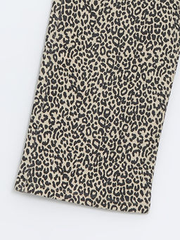 Wideleg Fit Leopar Desenli K?z ?ocuk Pantolon - Waikiki фото 2
