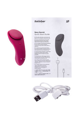 Вибромассажер Satisfyer Sexy Secret, Силикон, Красный, 8,5 см  фото 7