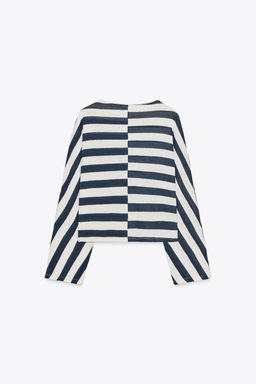 STRIPED BATWING SLEEVE TOP - Zara фото 17