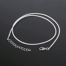 Цена за 10 шт. Шнурок нейлоновый d=1.5 мм, 43 см + удлинитель, белый