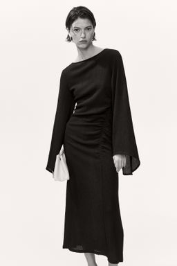 Vestido de punto con mangas trompeta - H&m фото 2