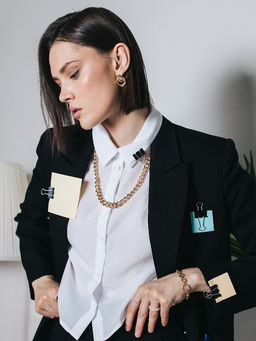 Серьги металл Фьюче круги плетения, цвет золото