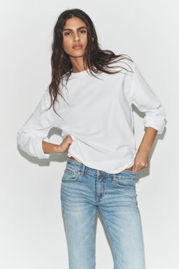 JEANS TRF BOOTCUT TIRO BAJO / Azul claro - Zara фото 3