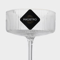 Бокал для шампанского Magistro «Орион», 300 мл, 10.5×14 см, стекло, с золотой отводкой, прозрачный