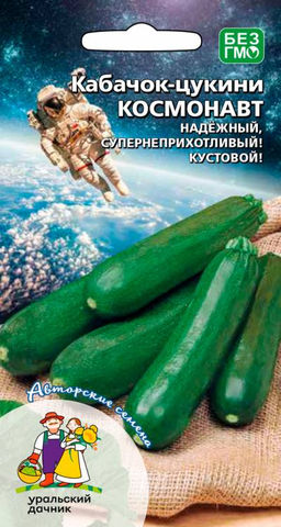 Кабачок КОСМОНАВТ  Надёжный, без лишних хлопот, кустовой сорт! Сахаристая, плотная мякоть! Вкусно!