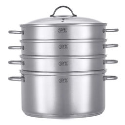 1813 GIPFEL Пароварка трёхъярусная DONELLA 32х16см/11л с тремя пароварочными отделениями 32х8см