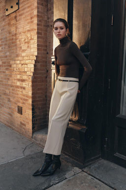 ZW COLLECTION BELTED CULOTTES - Zara фото 6