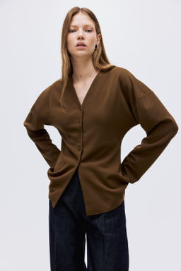Top con botonadura frontal - H&m фото 3