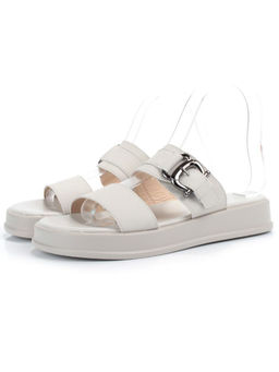 08-PEQ198-2 LT. GRAY Босоножки женские (натуральная кожа)